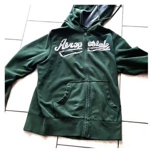 Green hooded sweatshirt/hoodie